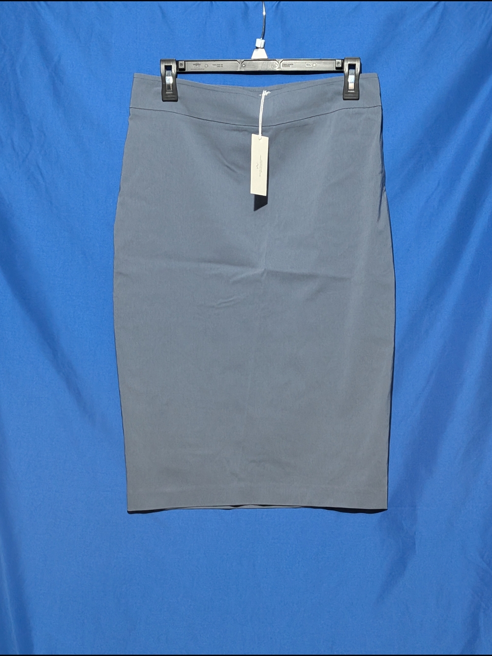 Avenue Montaigne 6 Classic Blue Pencil Skirt - Women's Professional Office Wear - Picture 2 of 6